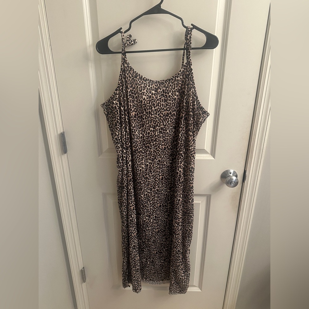 NATIVE YOUTH Leopard Print Dress